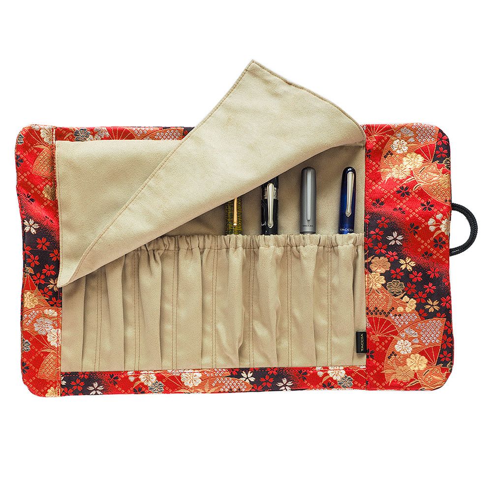 Kimono Pen Roll 8-Slot - Sakura Festival