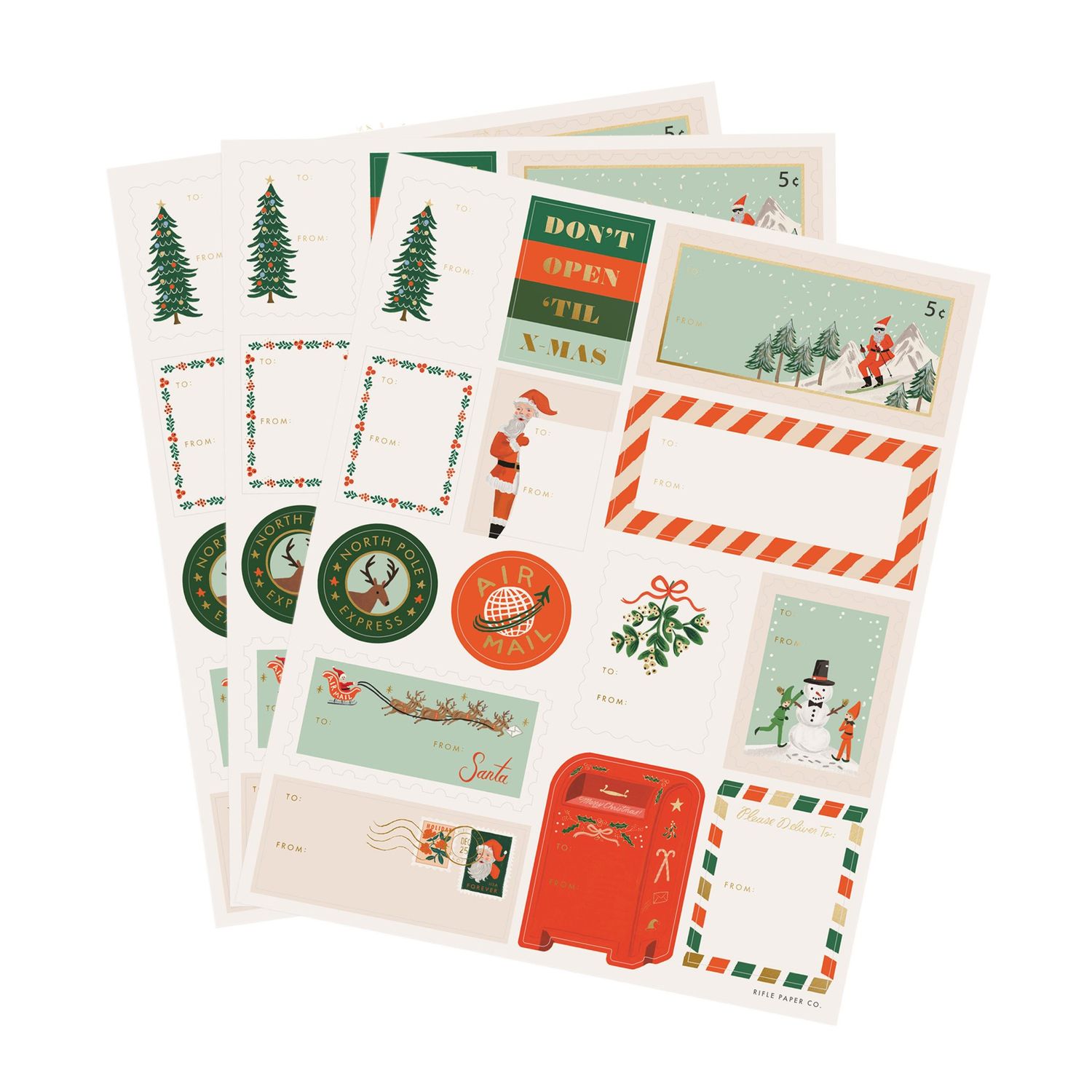 Santa&#39;s Workshop Stickers and Labels