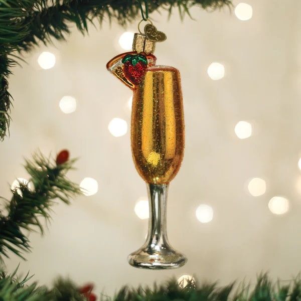 Mimosa Glass Ornament