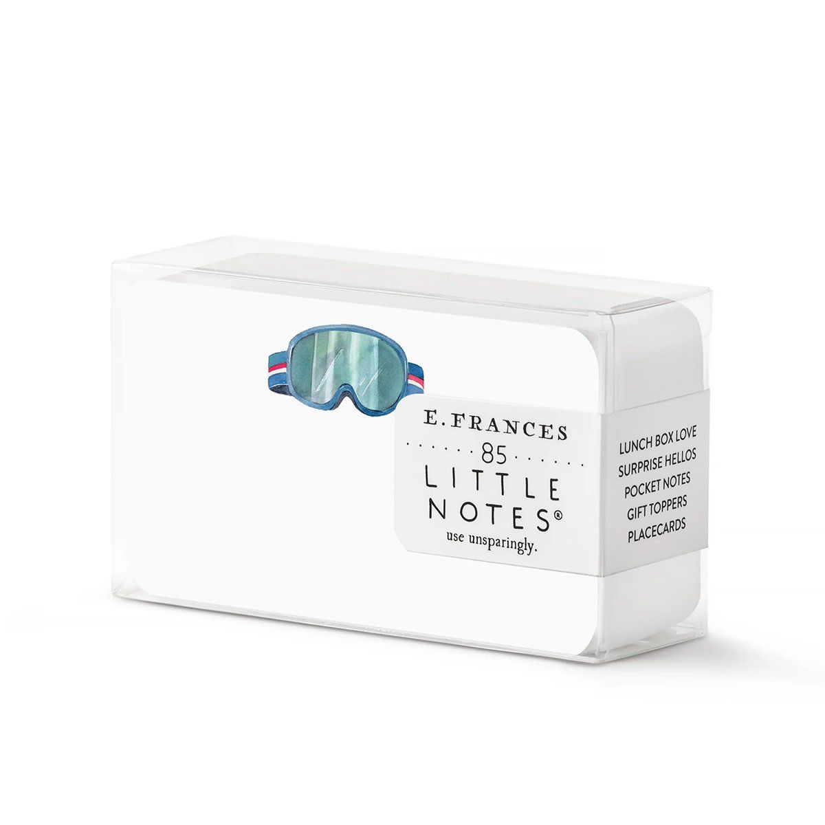 E. Frances Little Notes Ski Goggles