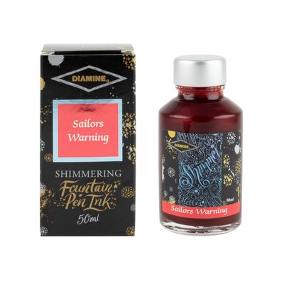 Diamine Shimmer Red Sky Bottled Ink (50ml)