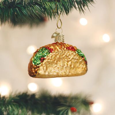 Taco Glass Ornament