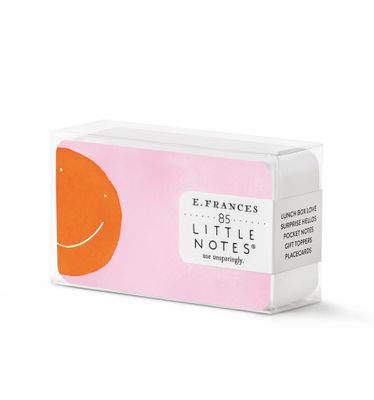 E. Frances Little Notes Orange Smiley