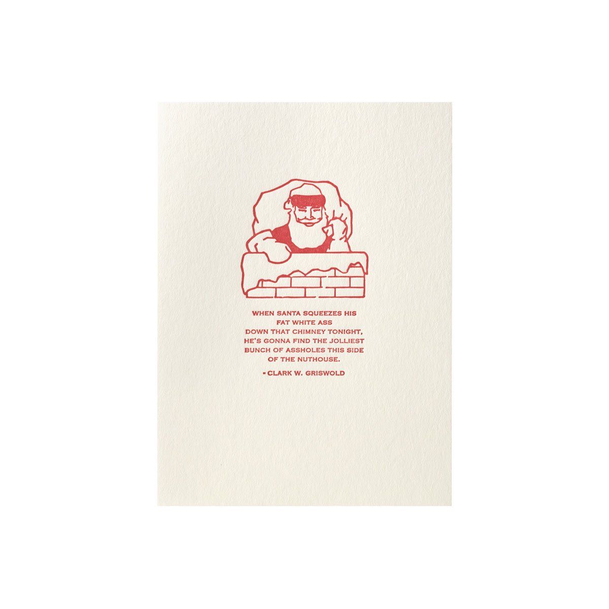 Grisworld Christmas Letterpress Card