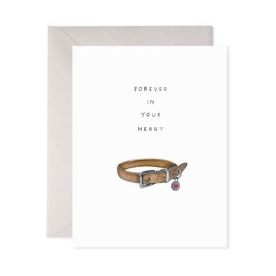 Pet Collar Sympathy Card