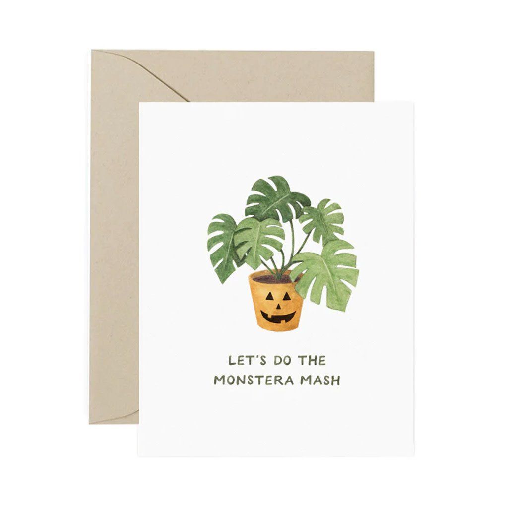 Monstera Mash Halloween Card