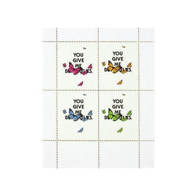 You Give Me Butterflies Stamp Sheet