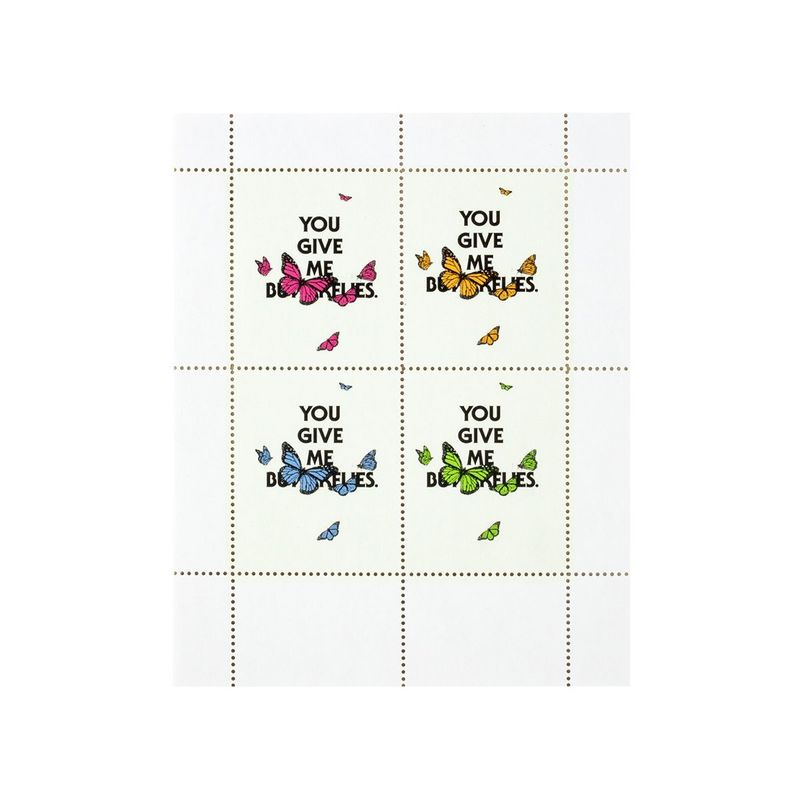 You give me butterflies stamps
