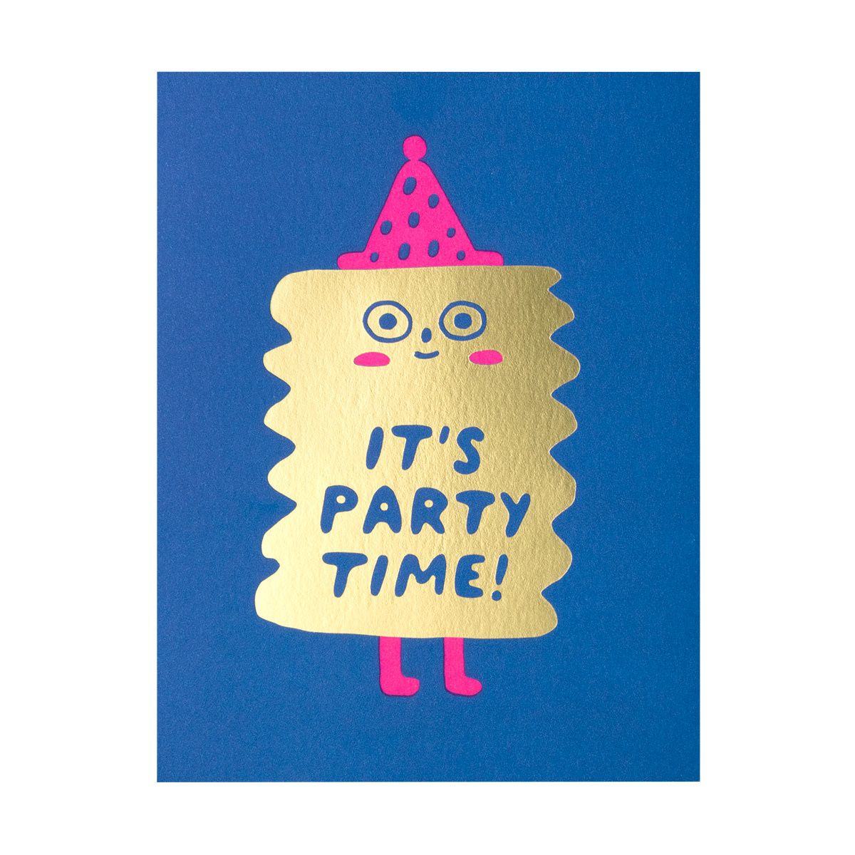 Party Time Friend Letterpress Card