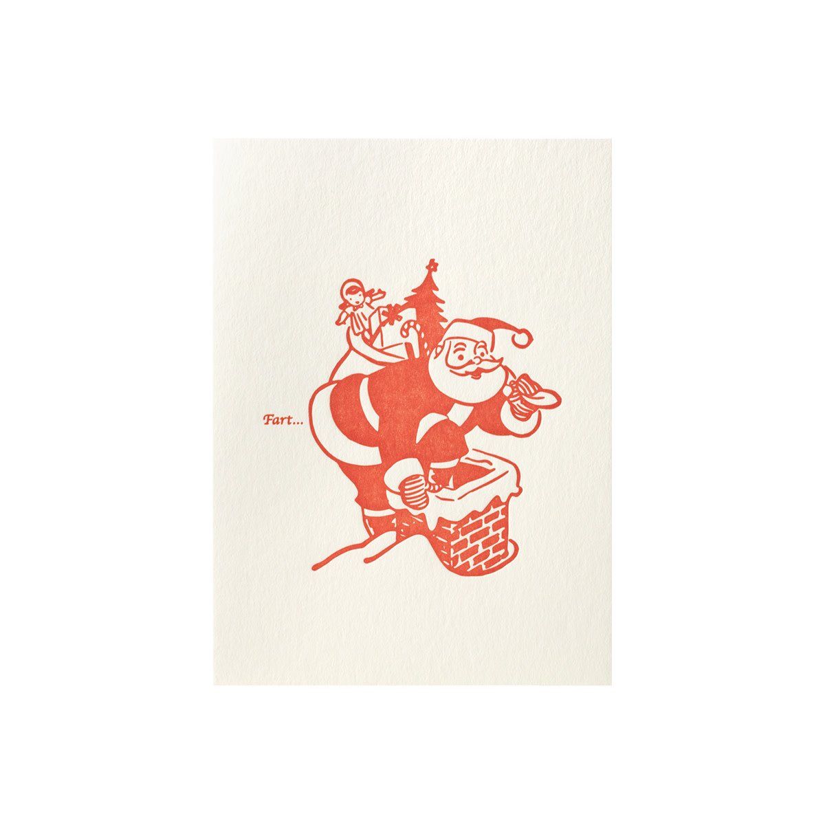 FART Santa Letterpress Card
