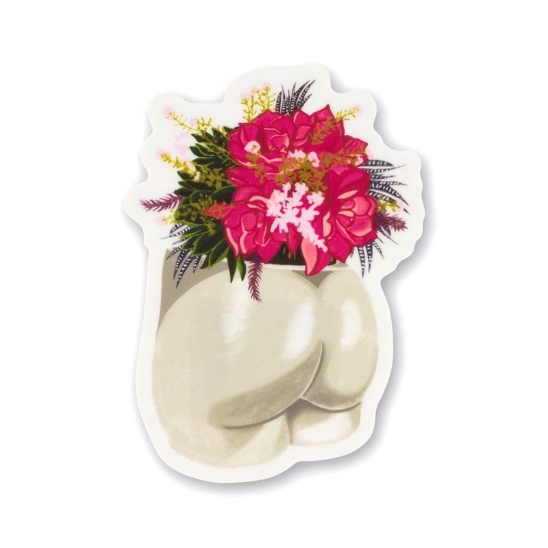 Booty Vase Sticker