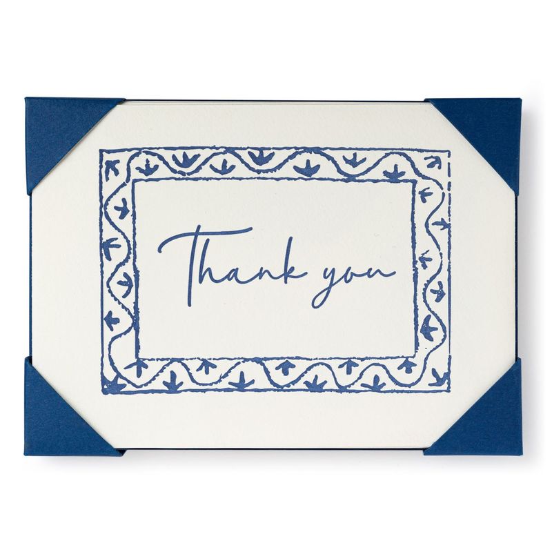 Thank you Slate Letterpress Notelets (box of 5)
