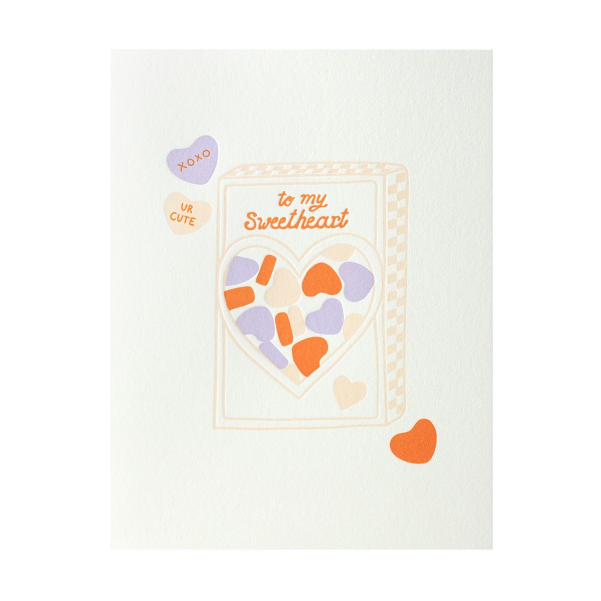To My Sweetheart Letterpress Card