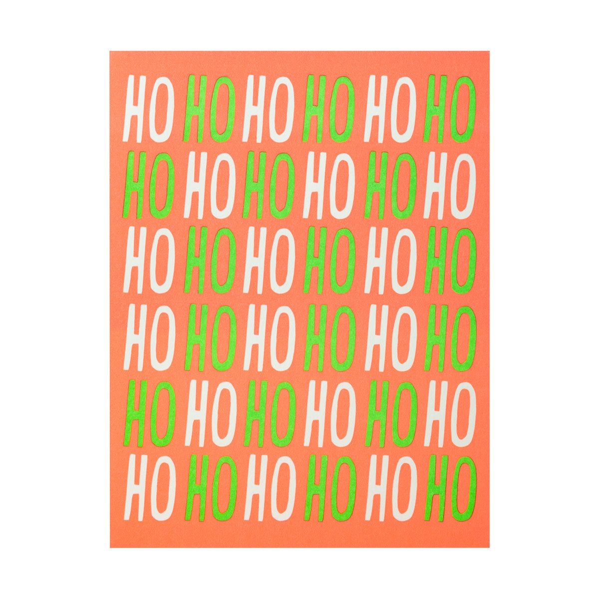 HOHOHO Letterpress Card