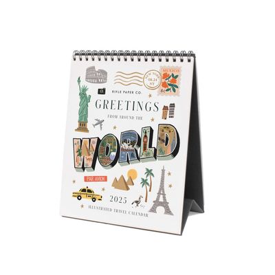 2025 Greetings From Around the World Desk Calendar