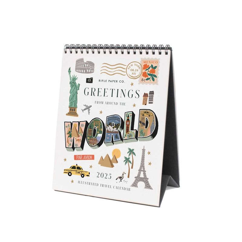 2025 Greetings From Around the World Desk Calendar