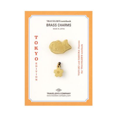 Traveler&#39;s Notebook TOKYO Brass Charm Limited Edition