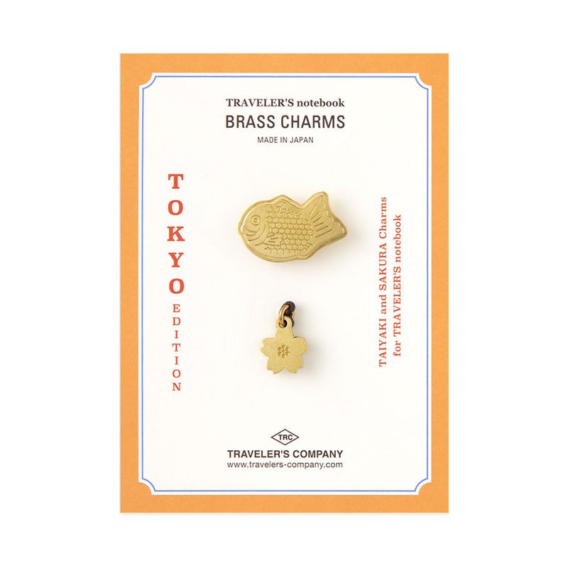 Traveler&#39;s Notebook TOKYO Brass Charm Limited Edition