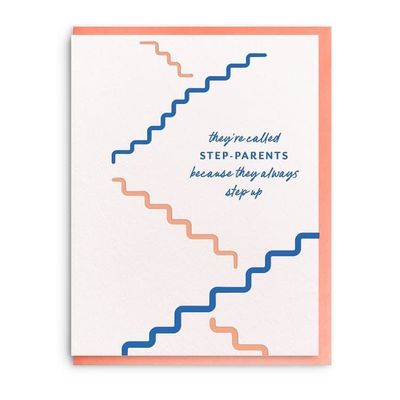 Step Up Letterpress Card