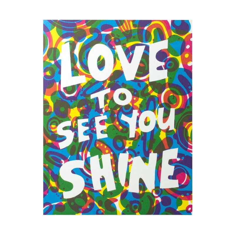 Love To See You Shine Letterpress Card