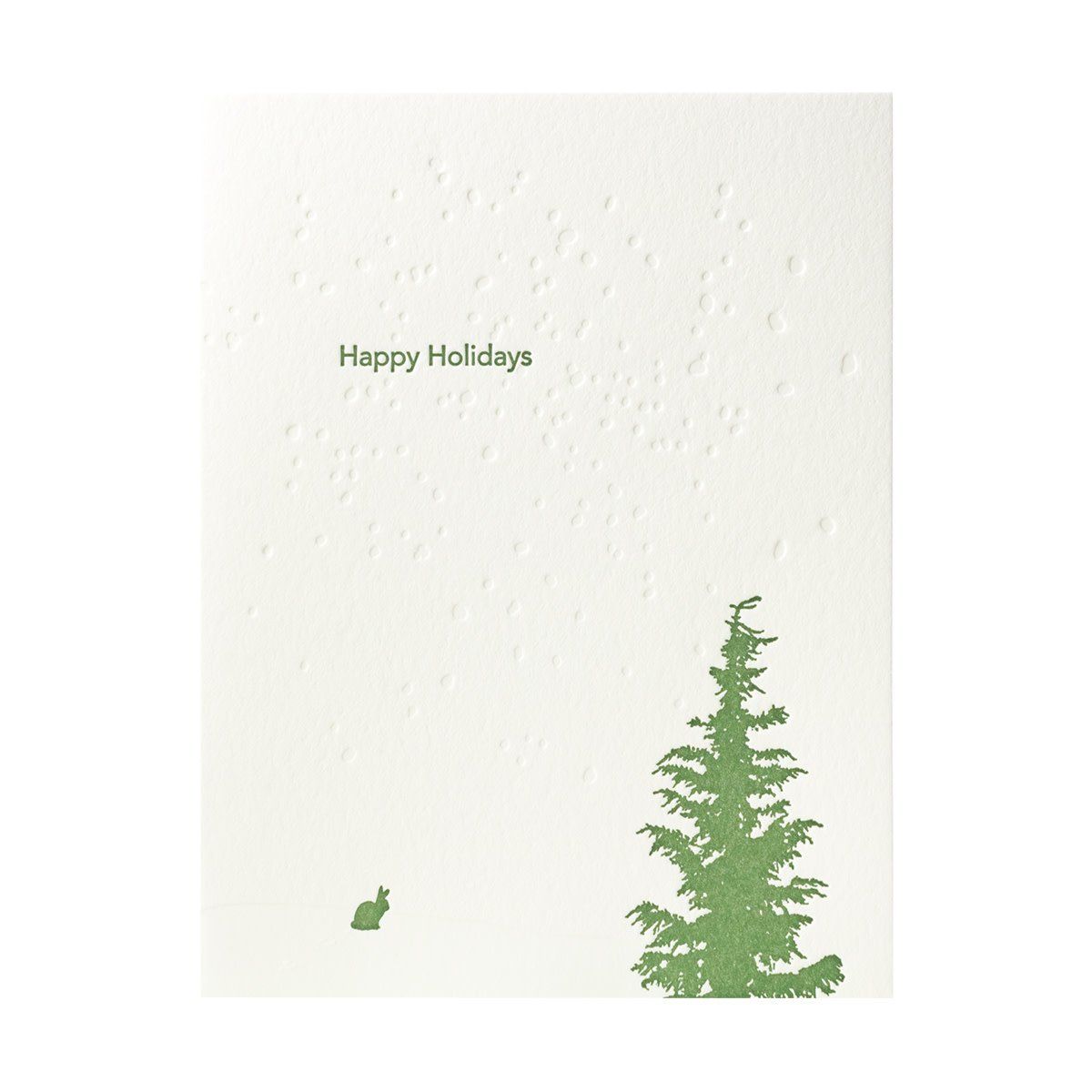 Bunny In the Snow Letterpress Cards Box of 6