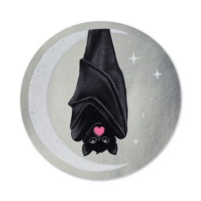 Chrome Moonlit Bat Sticker