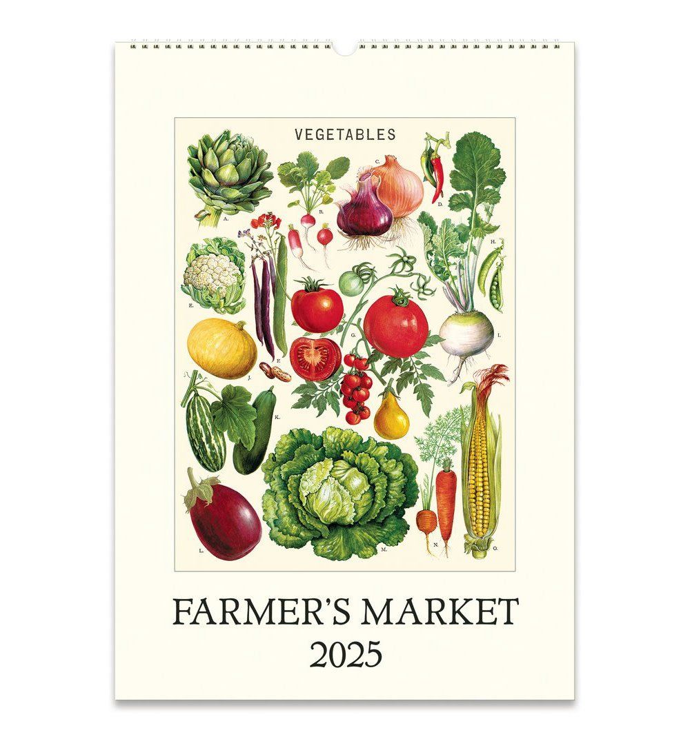 Farmer&#39;s Market Wall Calendar 2025