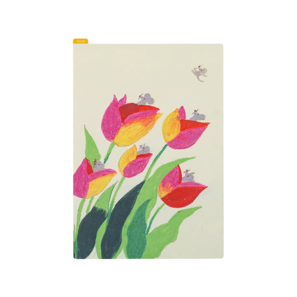 Hobonichi Pencil Board A5 Keiko Shibata: Swaying Tulips