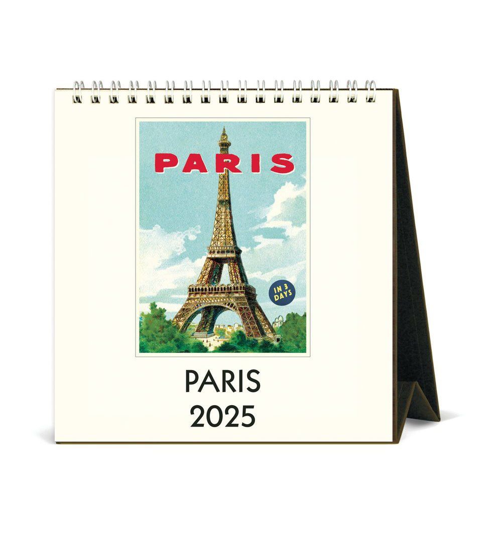 Paris Desk Calendar 2025