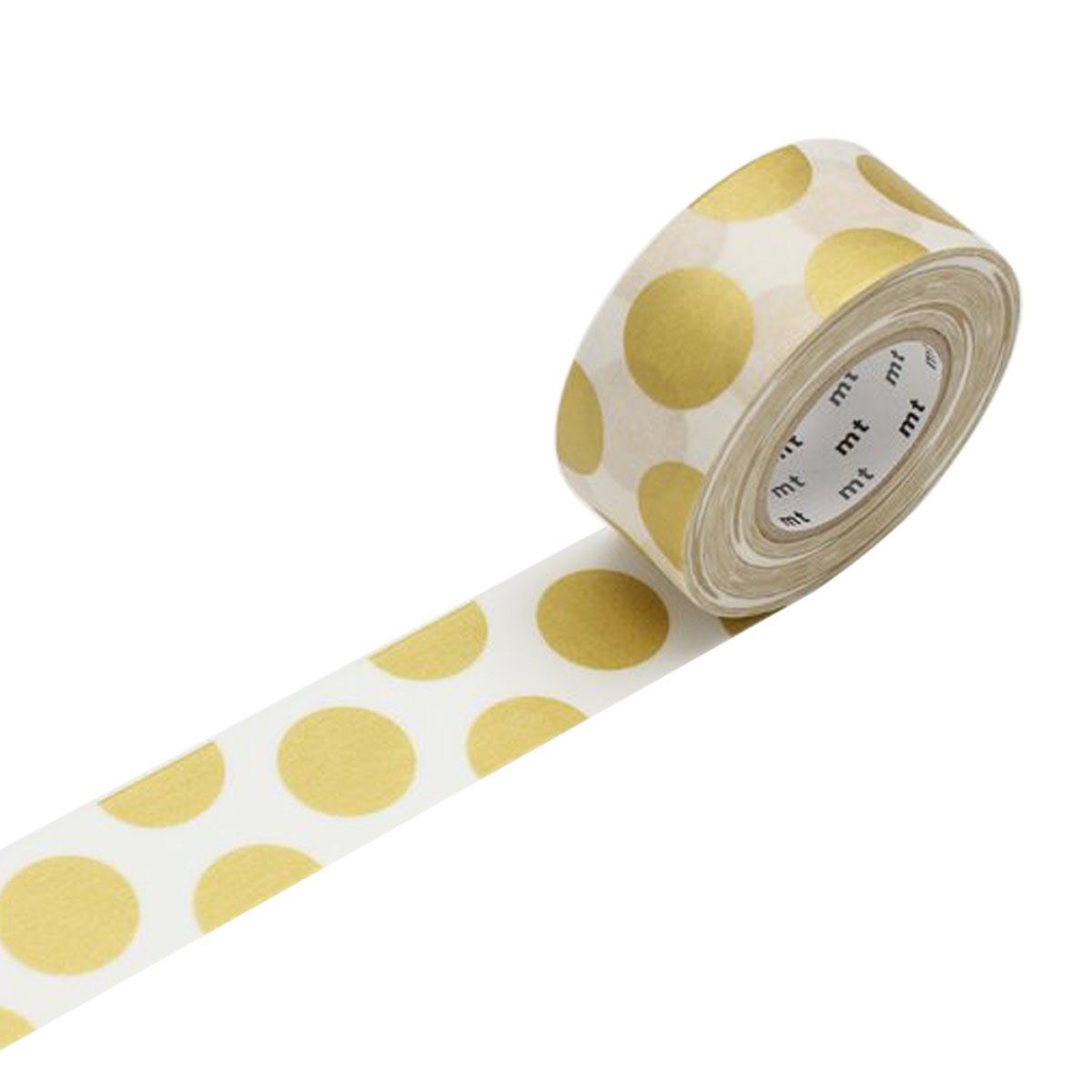 Dot Gold for Packing 25mm Washi