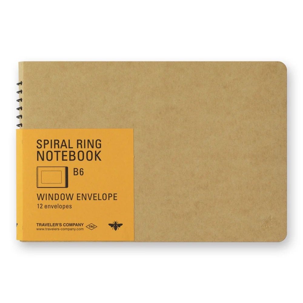 Spiral Notebook B6 Window Envelope