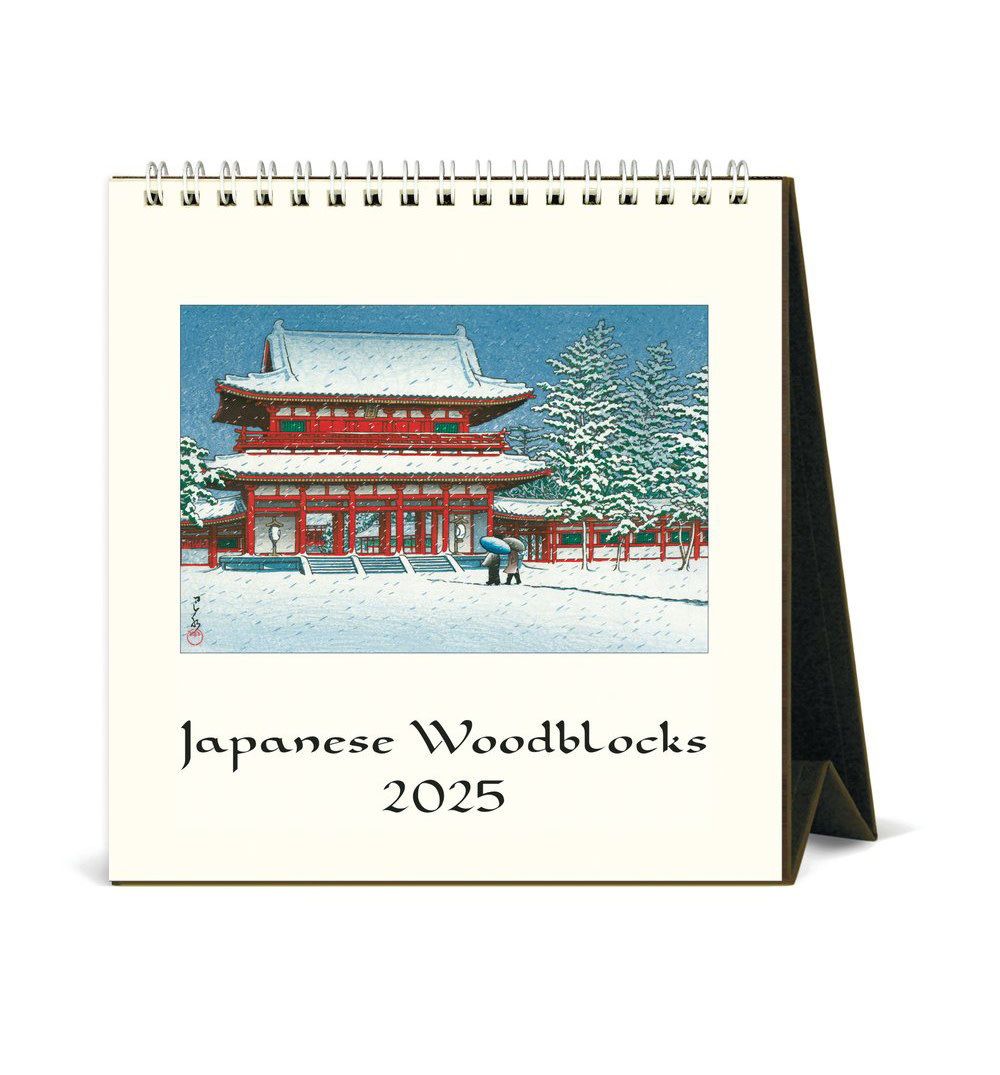Japanese Woodblock Desk Calendar 2025