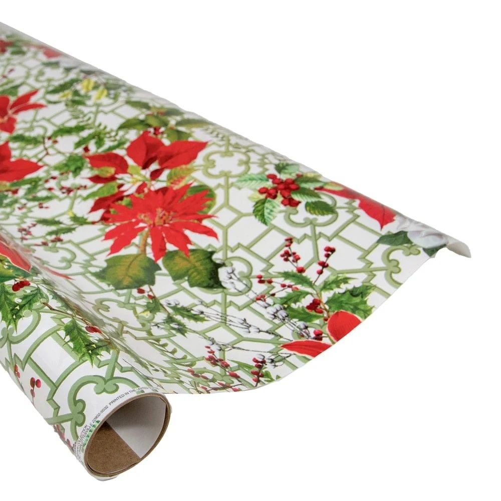 Christmas Garden White Roll Wrap