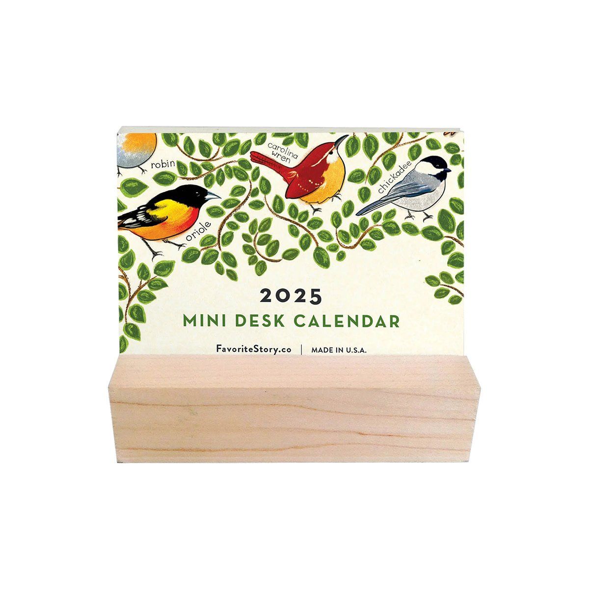 2025 Mini Desk Calendar, Birds
