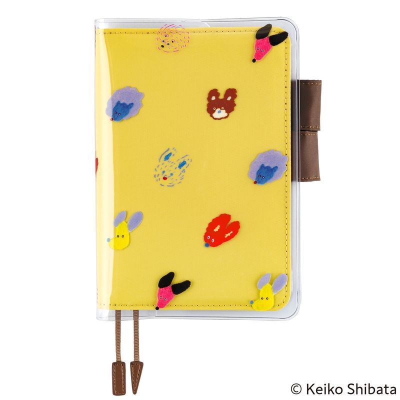 Hobonichi Cover on Cover A6 Keiko Shibata: Dog Ears Fluttering in the Wind