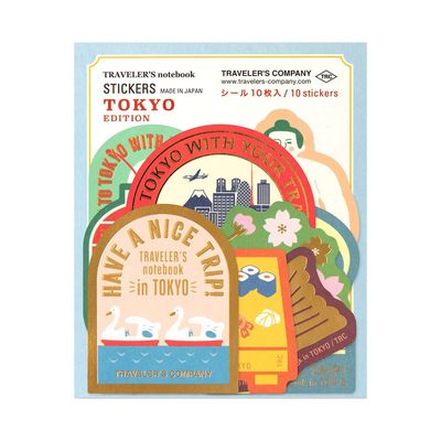 Traveler&#39;s Notebook TOKYO Sticker Set Limited Edition