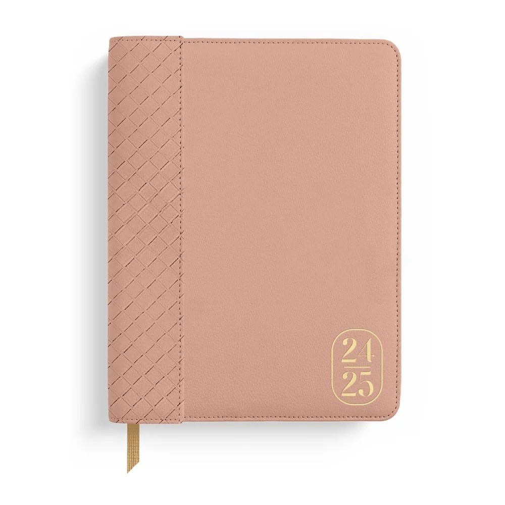 2025 Pink 17-Month Weekly Vegan Large Planner
