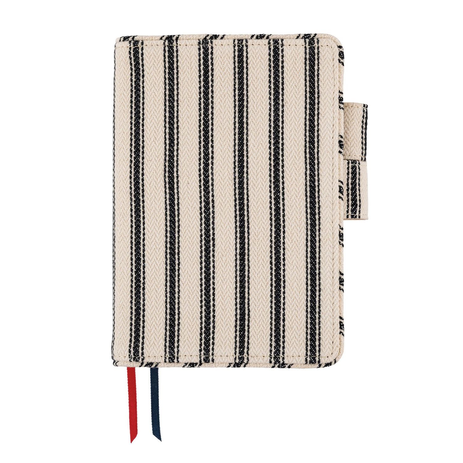 Hobonichi Techo Lined Fabric: Herringbone (Ivory x Black) A6 [COVER ONLY]