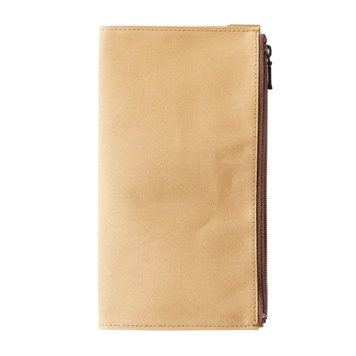Cotton Zipper Case Beige