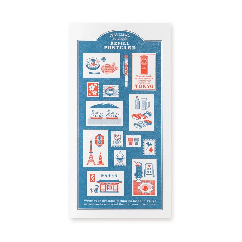 Traveler&#39;s Notebook TOKYO Refill Postcard Limited Edition