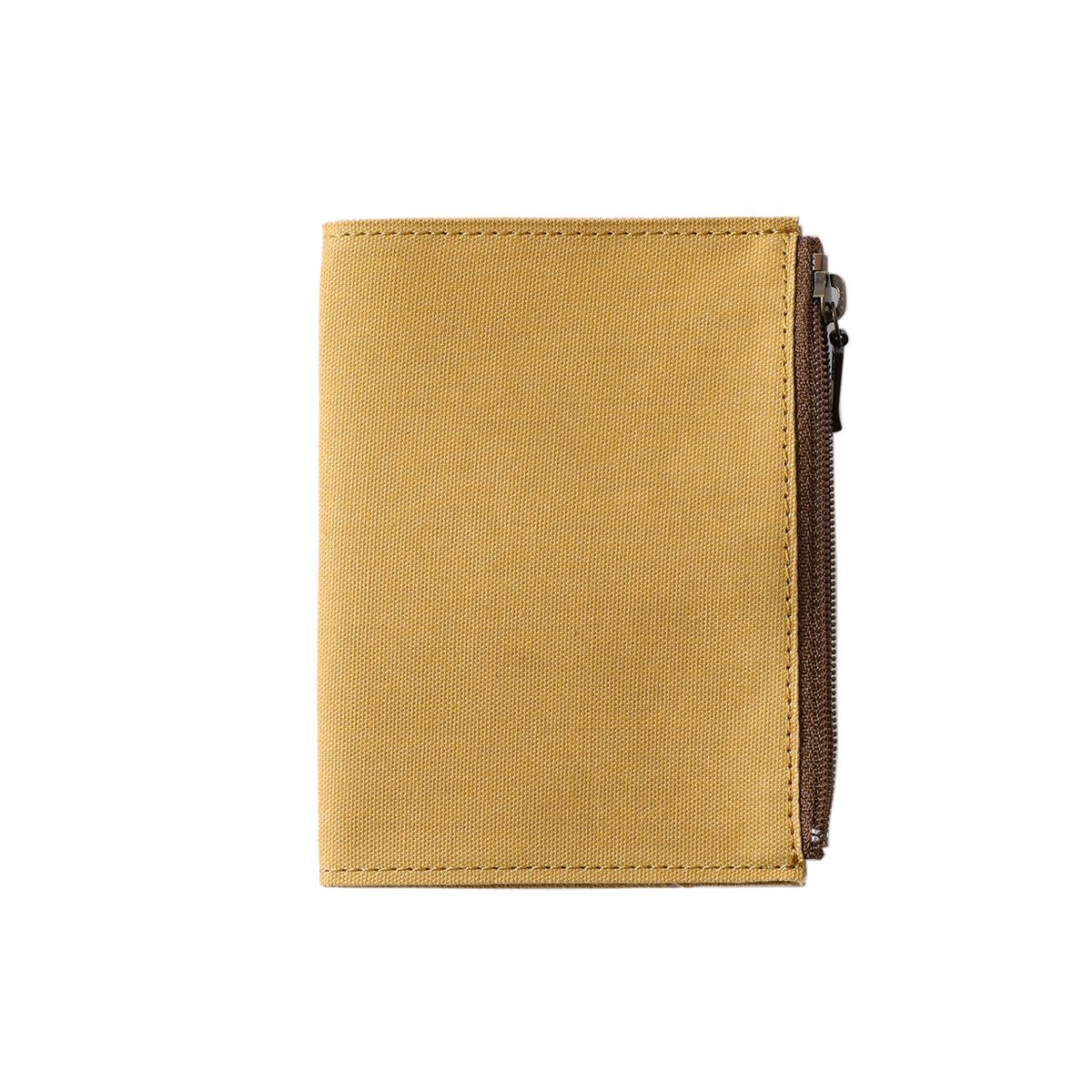 Passport Size Cotton Zipper Case Beige
