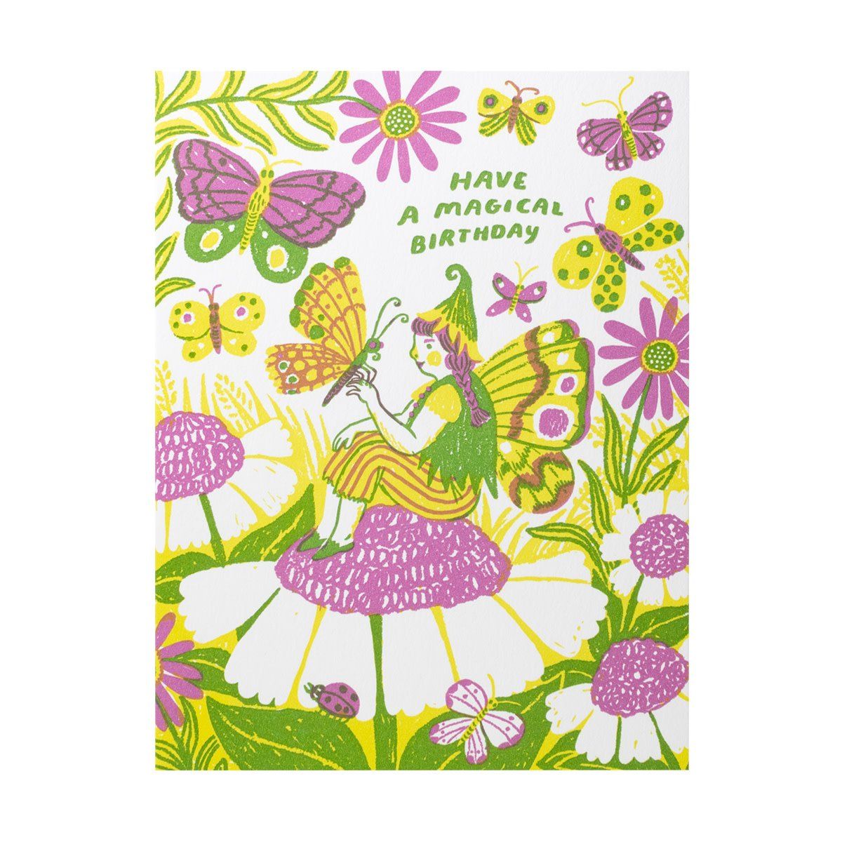 Magical Birthday Letterpress Card