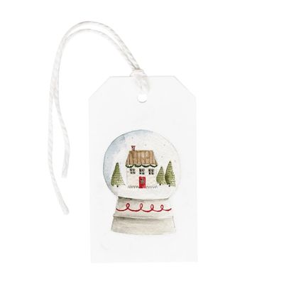 Emily Lex - Watercolor Snowglobe Gift Tags
