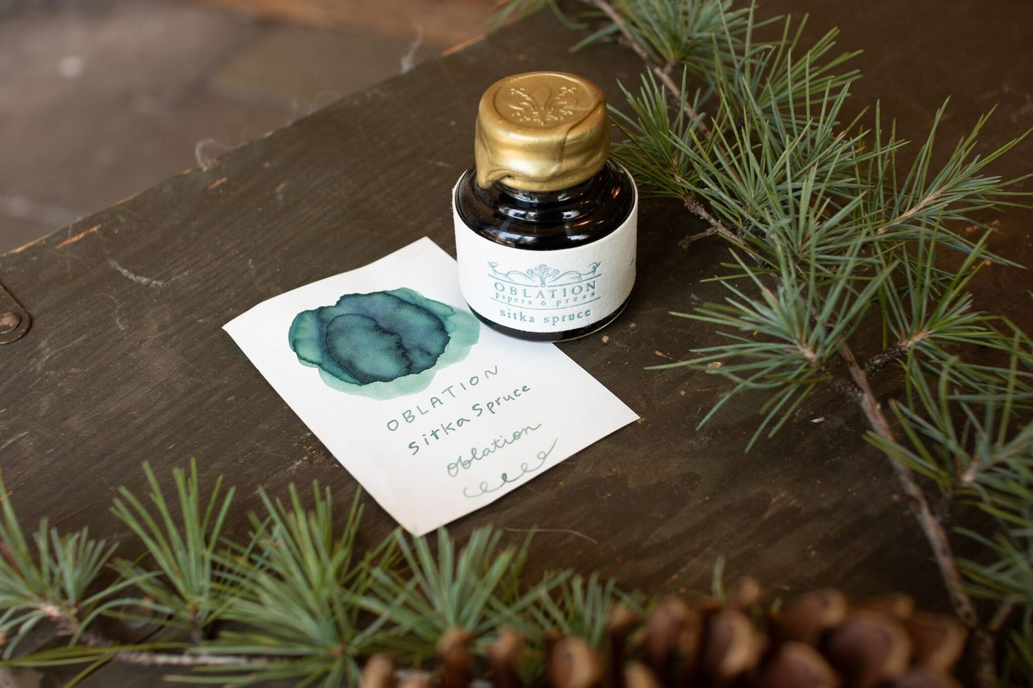Oblation Papers &amp; Press Sitka Spruce Fountain Pen Ink (30ml)