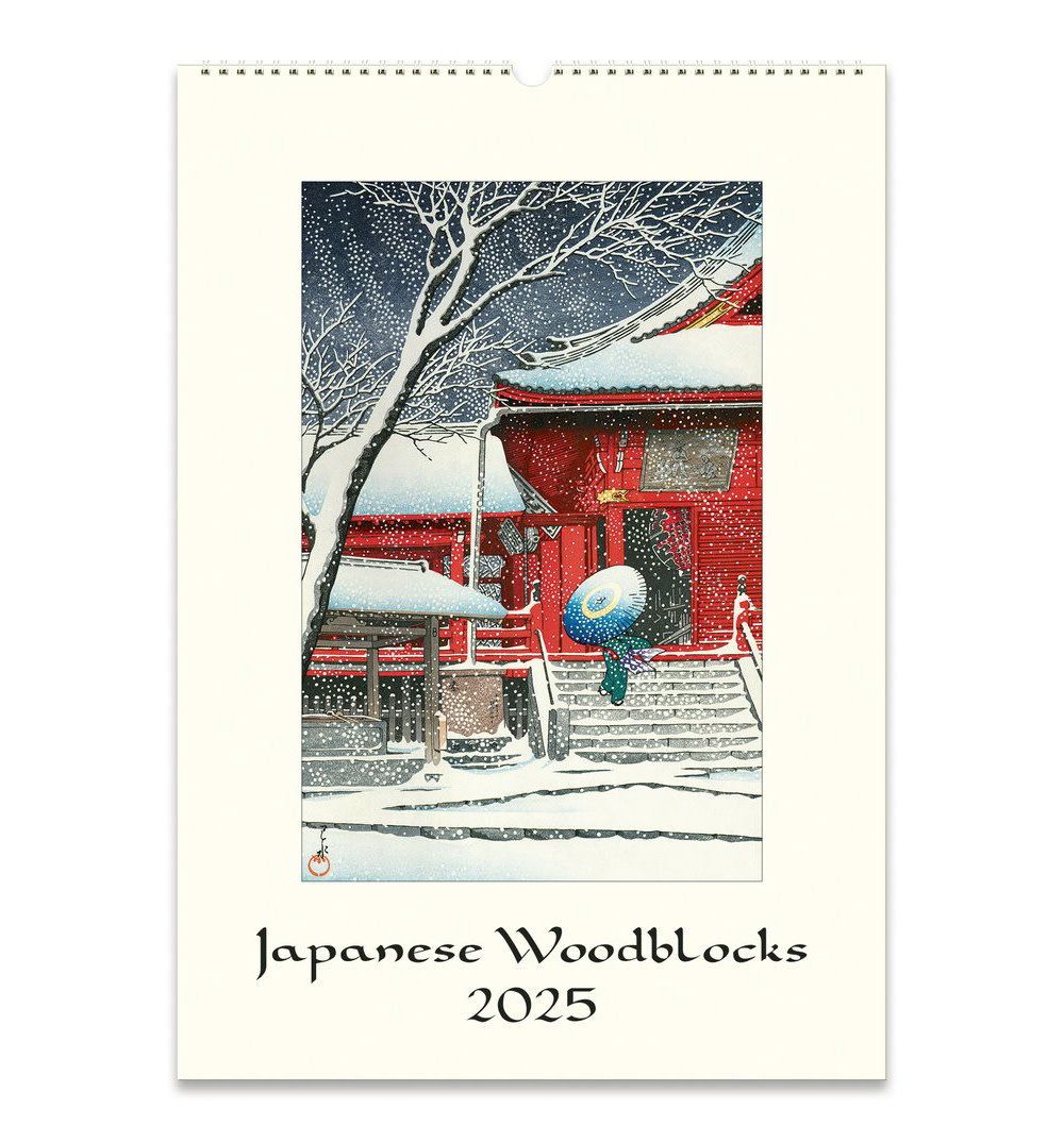 Japanese Woodblock Wall Calendar 2025