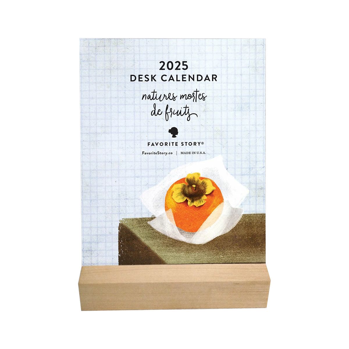 2025 Desk Calendar, Les Fruits