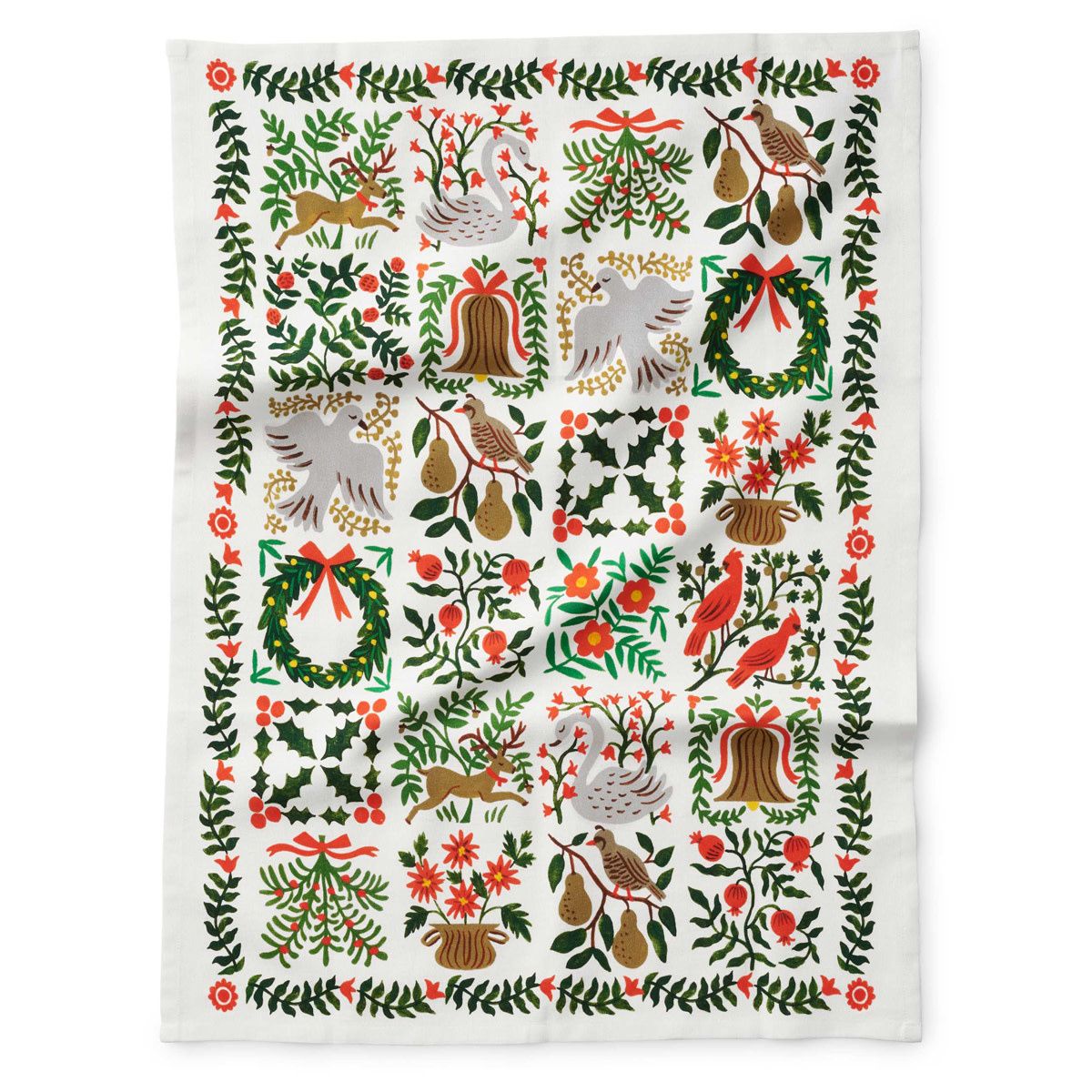 Christmastide Tea Towel