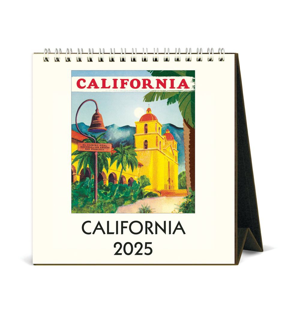 California Desk Calendar 2025