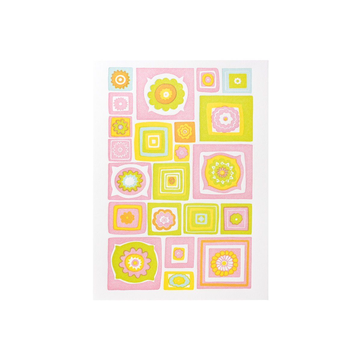 Color Quilt Letterpress Card