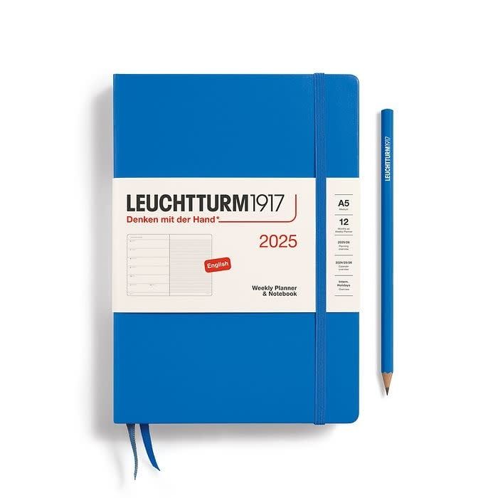 2025 A5 Weekly Planner &amp; Notebook Sky